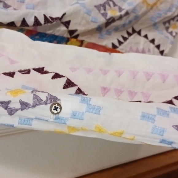 Desigual embroidered southwestern print denim button down - S - Picture 8 of 8